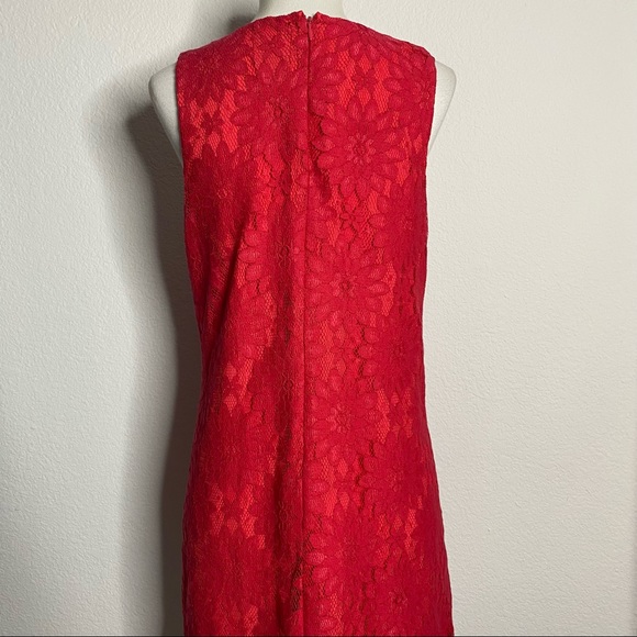 CeCe Berry Pink Floral Lace Shift Dress - Picture 5 of 8